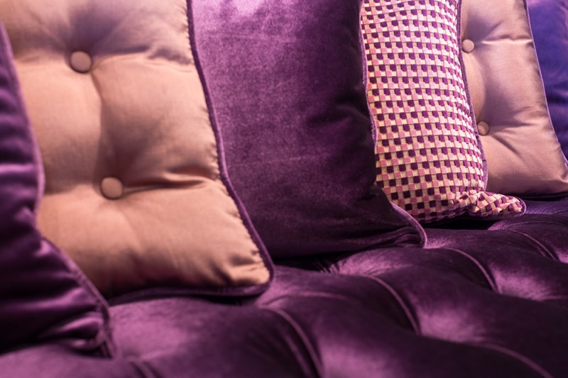 A rich purple color palette is great way to take on the jewel tone trend.